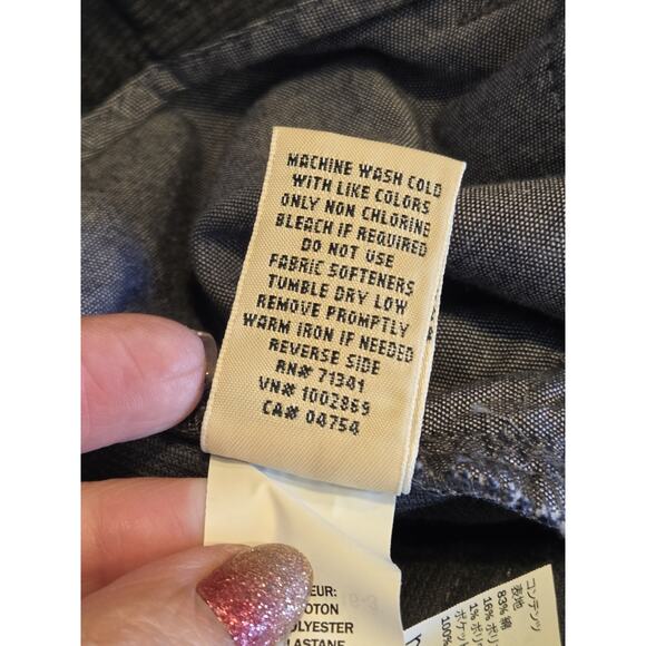 LL Bean Favorite Fit Corduroy Pants Casco Cords Straight Leg Gunmtl Gray | 8 EUC - Picture 9 of 10